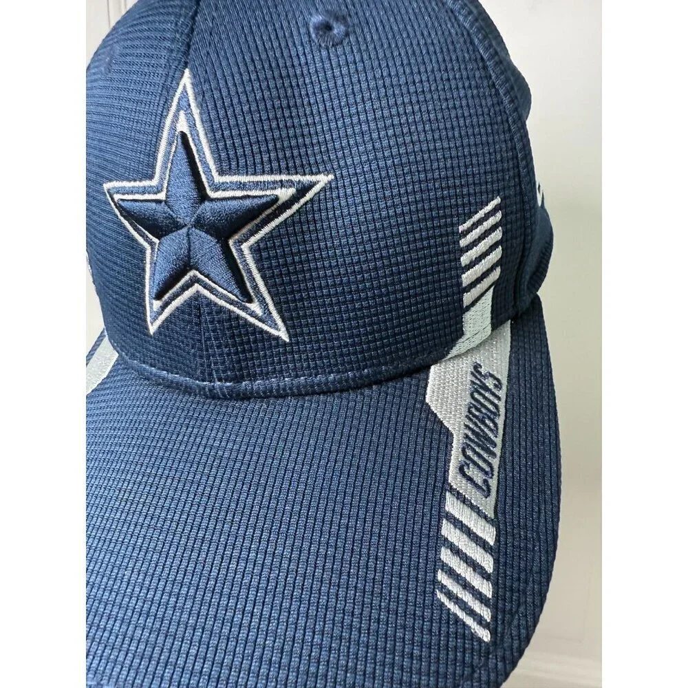 39Thirty New Era Blue Silver NFL Dallas Cowboys Fitted Hat Size Small/Medium